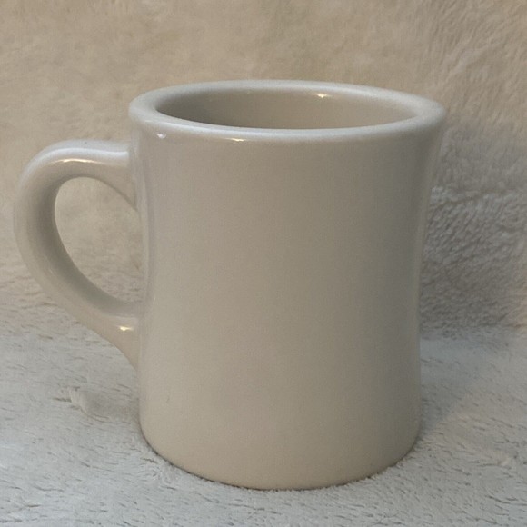 Waffle House Coffee Restaurant Ware Coffee Mug Thick White Swirl Pattern Tuxton - Picture 4 of 7